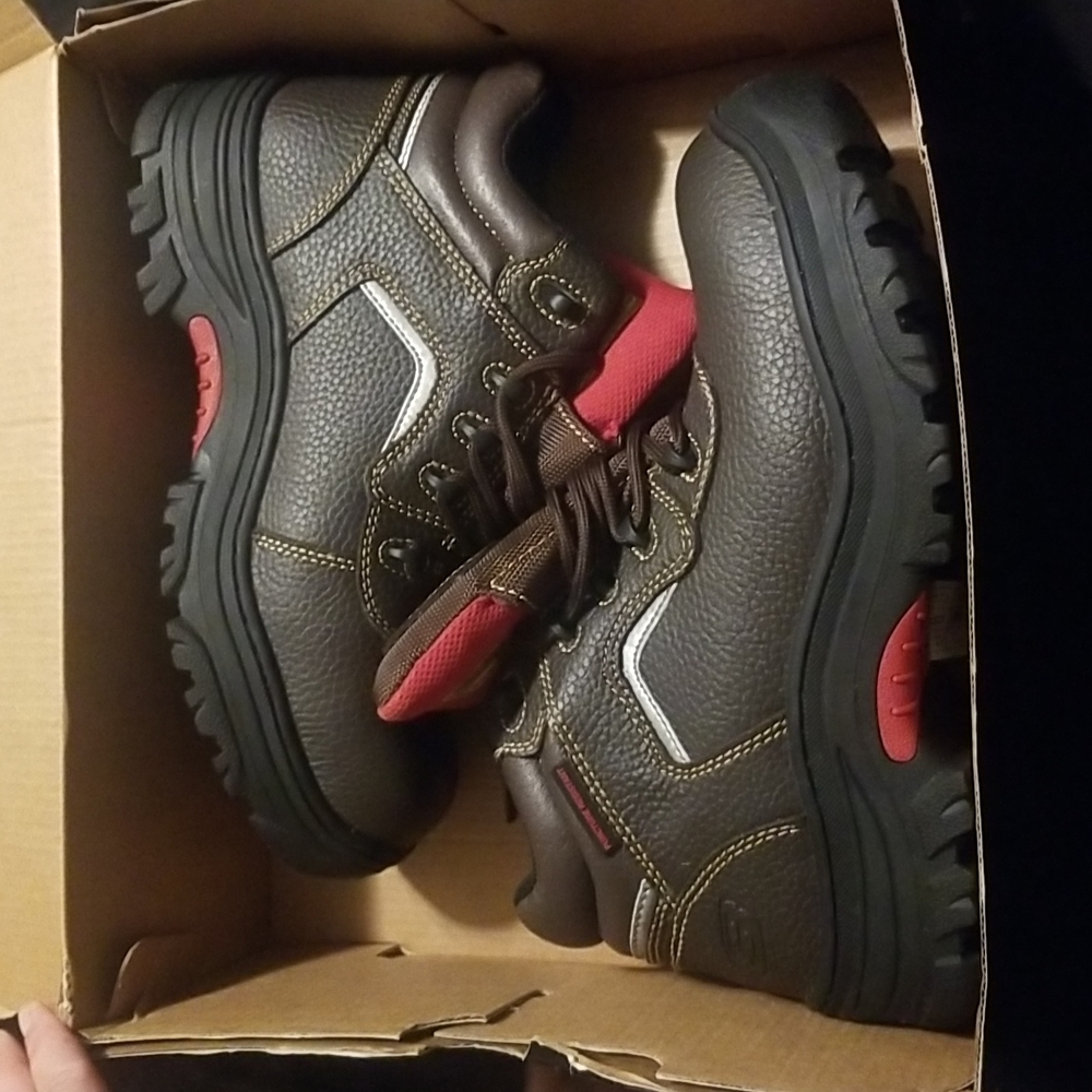 Composite toe work boots